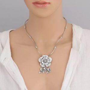 Boho Fishes Tassel Pendant Necklaces Turkish Silve